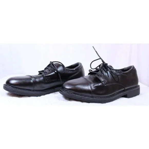 George Size 9.5 M Men's Black Lace Dress Oxford Shoes - Picture 4 of 7